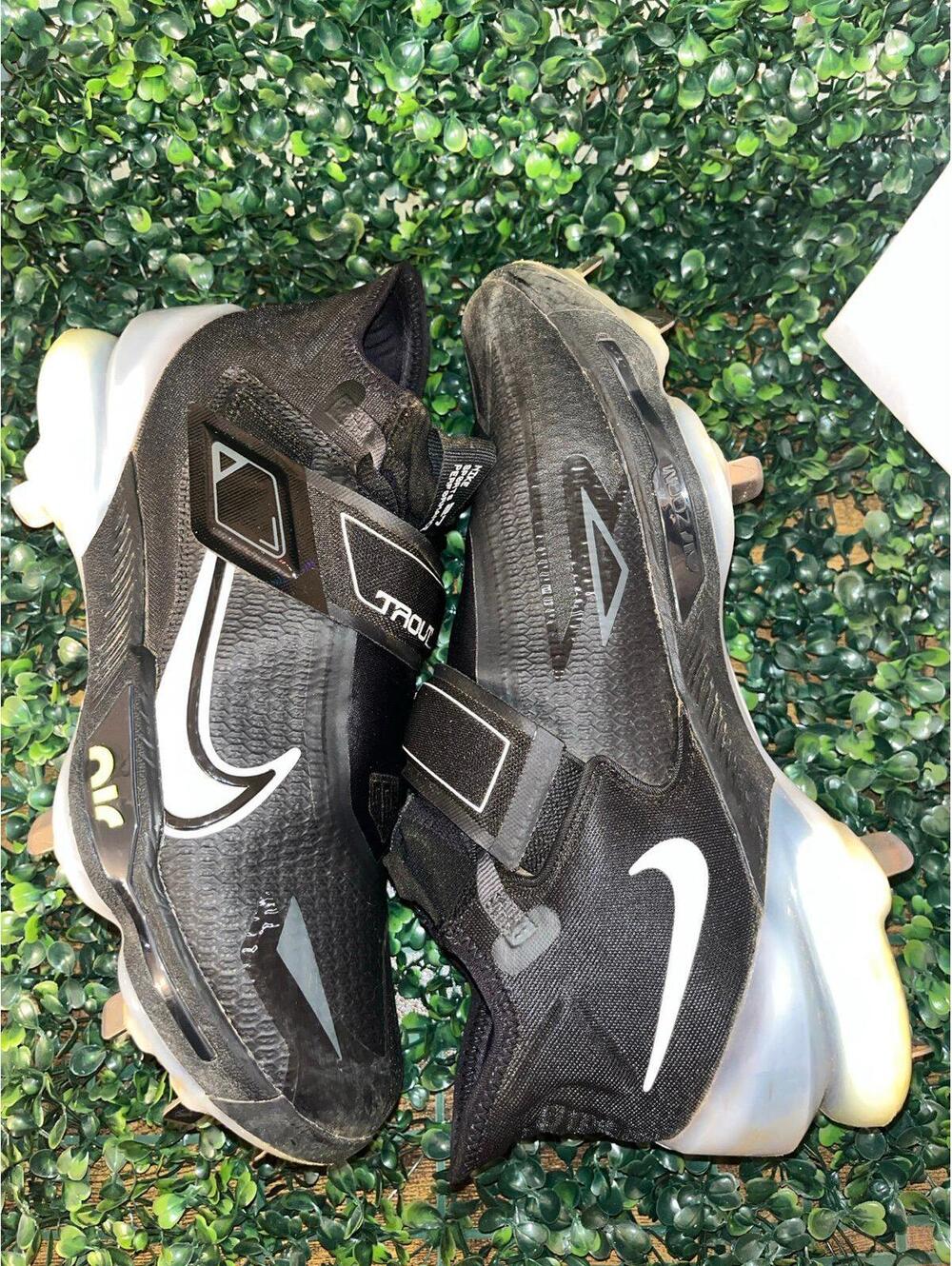 Nike Force Zoom Trout 8 Elite Baseball Cleats size 8 black/white/gray